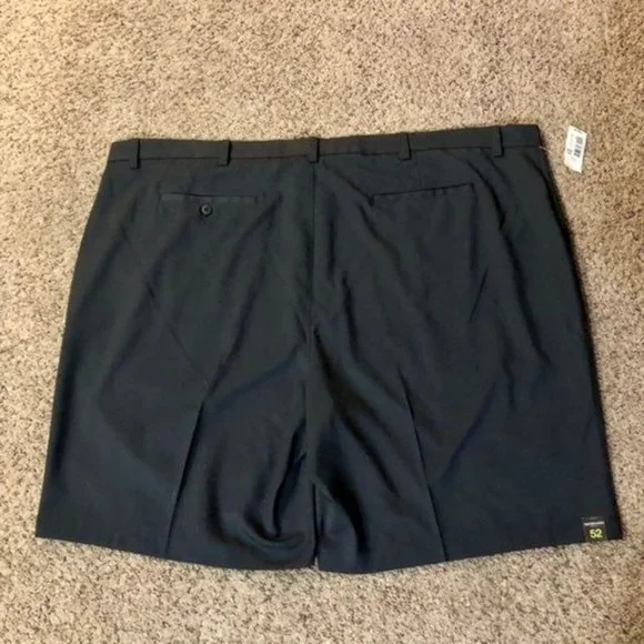 Roundtree Yorke Performance Shorts Big Man 52 Waist NEW Black - Picture 2 of 9